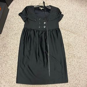 Burberry Black Babydoll Belted Dress 6 40